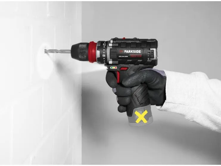 Taladro atornillador recargable de 12 V