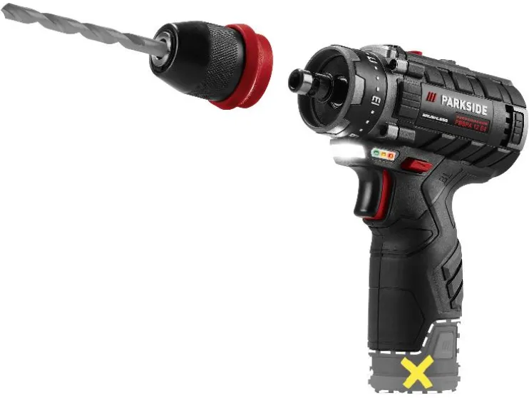 Taladro atornillador recargable de 12 V