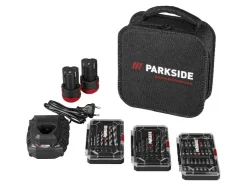 Taladro destornillador de batería de 12 V, juego de inicio con batería y cargador.