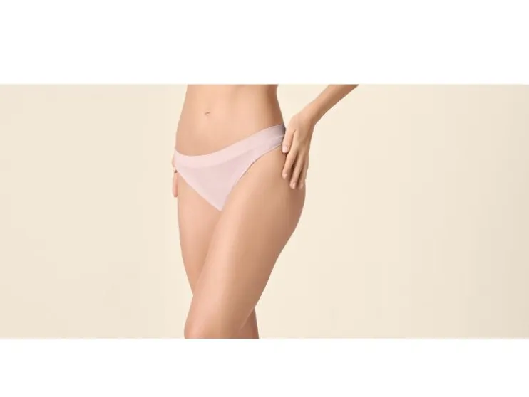 Tanga acanalado de mujer, 3 unidades.