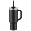 Taza de viaje con asa y pajita de silicona »TRAVELMUG«