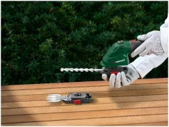 Tijeras cortacésped y arregloscubos 4 V 2 en 1 recargables «PGSA 4 D5», con mango suave giratorio de 180°.