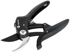 Tijeras de jardín Fiskars, bypass, hoja de acero de precisión, con revestimiento antiadherente.