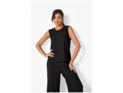 Top de mujer, con efecto arrugado moderno.