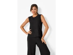 Top de mujer, con efecto arrugado moderno.