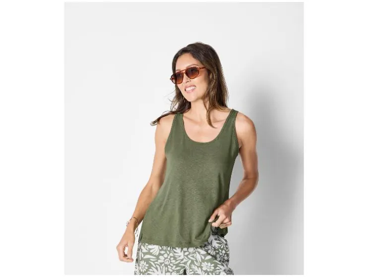 Top de mujer con lino