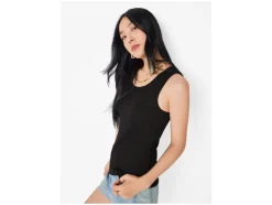 Tops de canalé para mujer, 2 unidades.