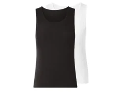 Tops de canalé para mujer, 2 unidades.