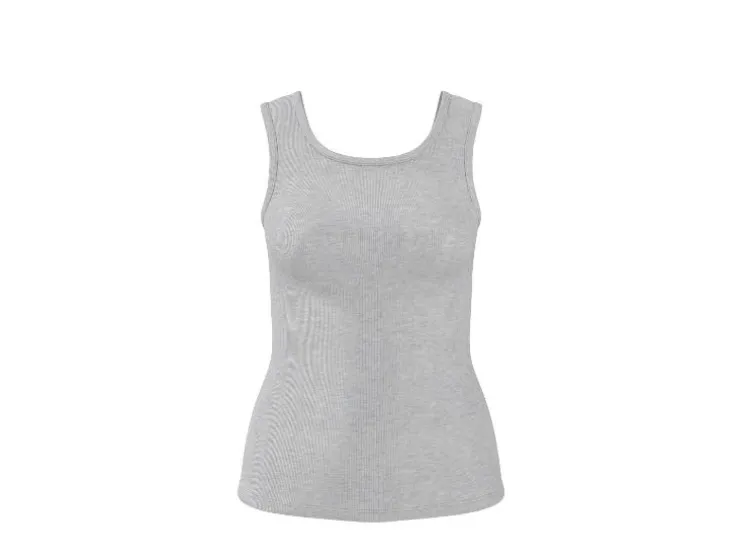 Tops de canalé para mujer, 2 unidades.
