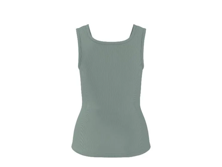 Tops de canalé para mujer, 2 unidades.