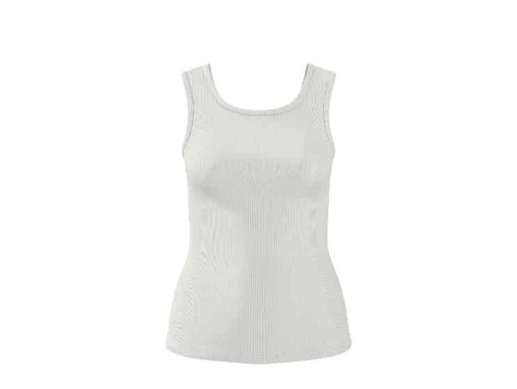 Tops de canalé para mujer, 2 unidades.