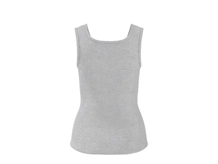 Tops de canalé para mujer, 2 unidades.