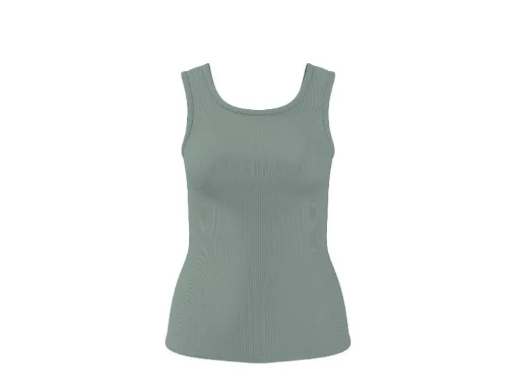 Tops de canalé para mujer, 2 unidades.