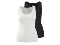 Tops de canalé para mujer, 2 unidades.