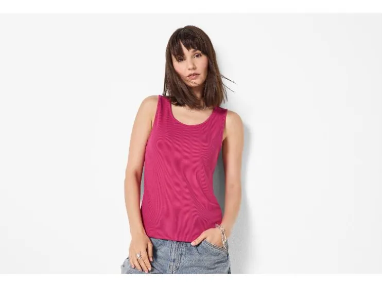 Tops de canalé para mujer, 2 unidades.
