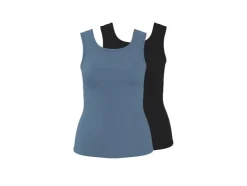 Tops de canalé para mujer, 2 unidades.