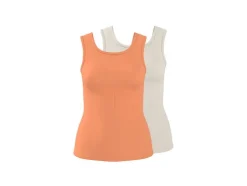 Tops de canalé para mujer, 2 unidades.
