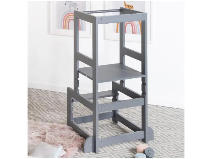 Torre de aprendizaje, principio Montessori, de madera.