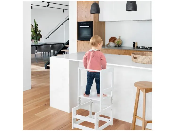 Torre de aprendizaje, principio Montessori, de madera.