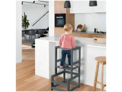Torre de aprendizaje, principio Montessori, de madera.