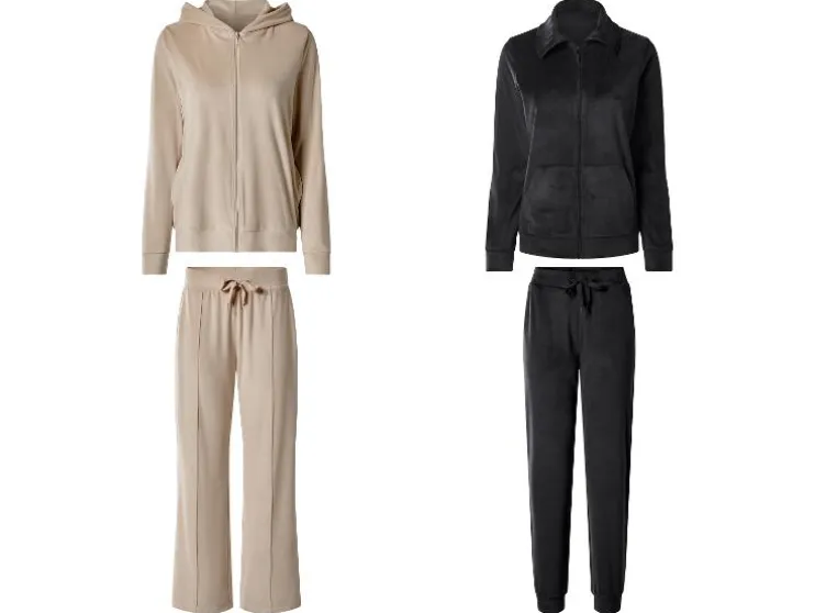 Traje de casa de terciopelo para mujer