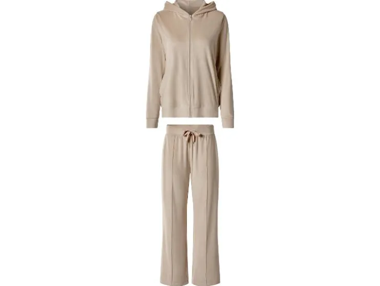 Traje de casa de terciopelo para mujer