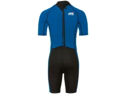 Traje de neopreno shorty, corto, con cremallera en la espalda, azul/negro.