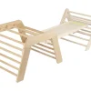 Triángulo de escalada, de madera de haya.