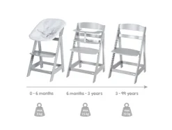 Trona evolutiva 2 en 1 »Born Up Zickzack«, con reductor de asiento.