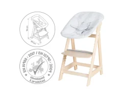 Trona evolutiva 2 en 1 »Born Up Zickzack«, con reductor de asiento.