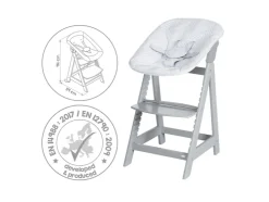 Trona evolutiva 2 en 1 »Born Up Zickzack«, con reductor de asiento.