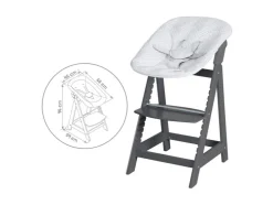 Trona evolutiva 2 en 1 »Born Up Zickzack«, con reductor de asiento.