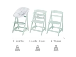 Trona evolutiva 2 en 1 »Born Up Zickzack«, con reductor de asiento.