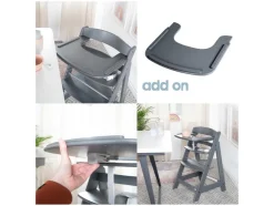 Trona evolutiva 2 en 1 »Born Up Zickzack«, con reductor de asiento.