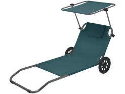 Tumbona de playa y transporte