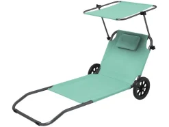 Tumbona de playa y transporte