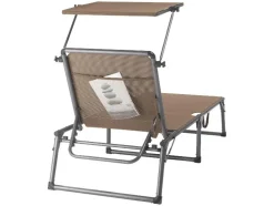 Tumbona de tres patas de aluminio »Houston«, taupe.