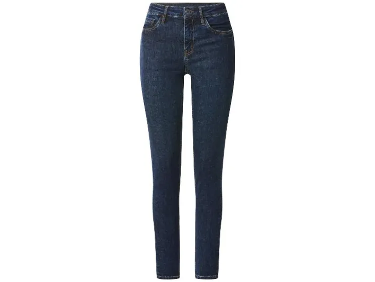 Vaqueros push-up de mujer, corte pitillo, talle normal.