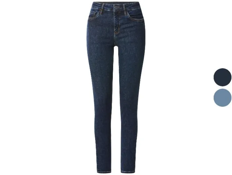 Vaqueros push-up de mujer, corte pitillo, talle normal.