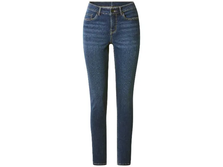 Vaqueros push-up premium para mujer, corte pitillo, talle normal.