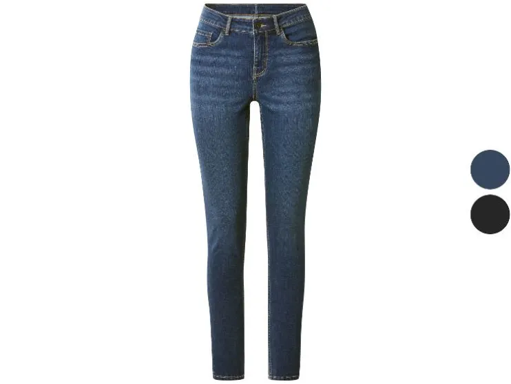 Vaqueros push-up premium para mujer, corte pitillo, talle normal.