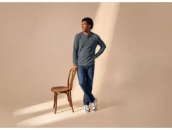 Vaqueros, Relaxed Fit, talle normal.