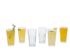 Vasos de agua, 6 unidades.