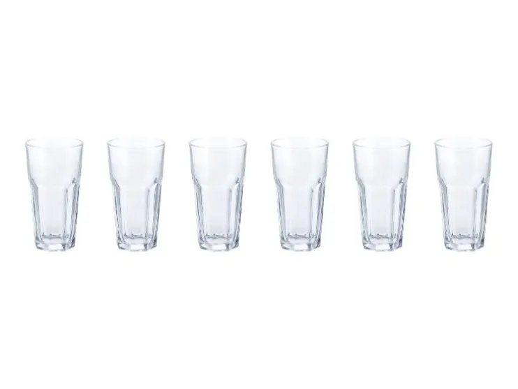 Vasos de agua, 6 unidades.