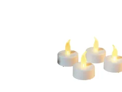 Velas de té LED 4 unidades
