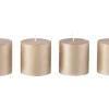 Velas rústicas 4 unidades