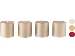 Velas rústicas 4 unidades