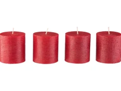 Velas rústicas 4 unidades