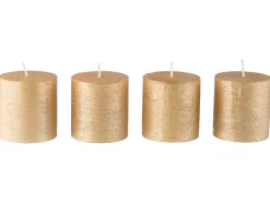 Velas rústicas 4 unidades
