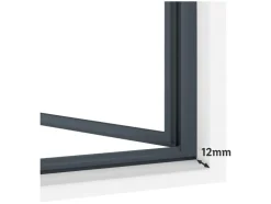 Ventana mosquitera telescópica de aluminio